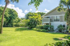 Large  front and side yard