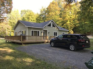 Front view and parking