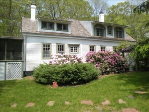 View of main house from guest house