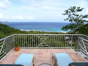 Windward deck, facing southeast/Reef Bay