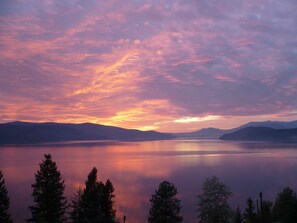 Breathtaking sunsets over Lake Pend Oreille. 