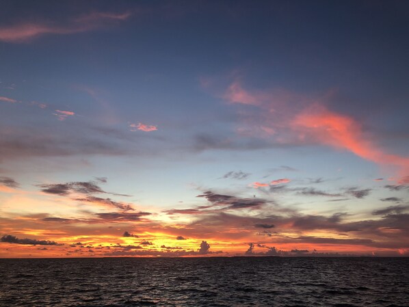 Located on the Florida bay, you have a front row seat on our beach!
