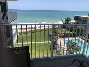 Ocean view from our balcony 