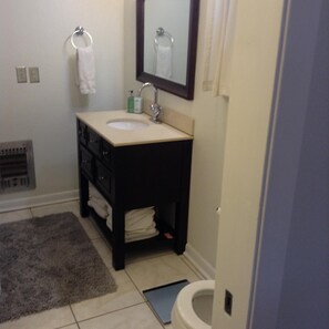 Master bath (one of two vanities) a walk-in shower is not pictured