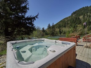 Hot Tub with views of the water