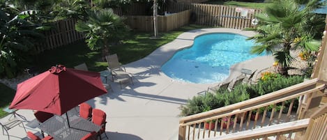 Outdoor pool area