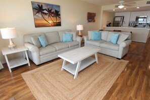 Living Room Features A Sofa Sleeper