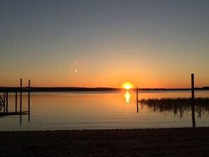 Sunsets here rival the best you’ve seen at the ocean!