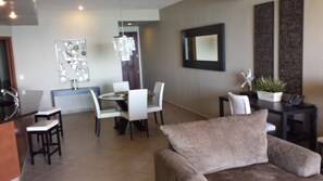 dining and bar area