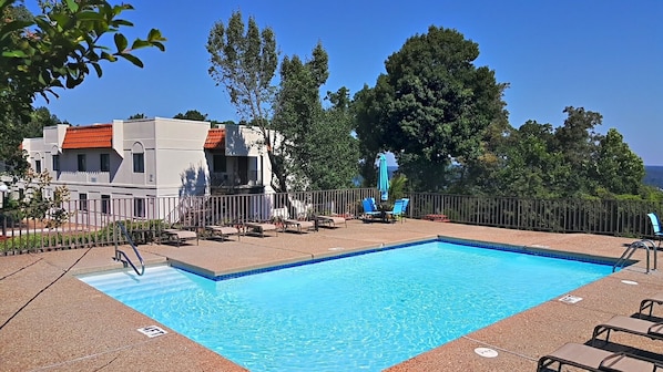 One of 6 pools, just steps away from the front door