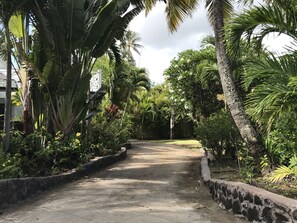 House is located at the end of the driveway