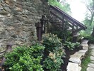 Original stone stairway off back terrace.