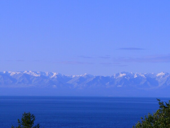 The Olympic Mountains look awesome form Haro Haiku