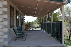 Front porch with beautiful views