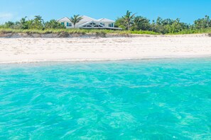Beautiful sandy beach and good snorkeling