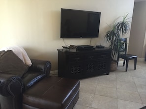Large Flat Screen TV in the Living Room