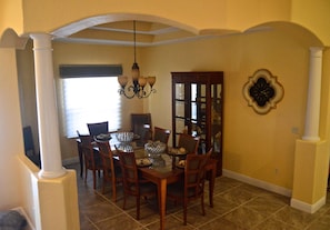 Dining Room seats up to 10 people.