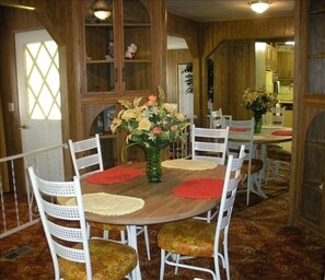 Mirrored dining room