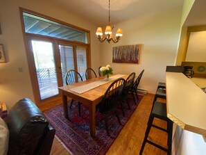 Dining Room Leading to the Patio and Gorgeous Backyard Views