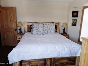 Master bedroom with king size bed