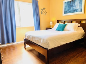 Bedroom #1 - Both beds are equipped with high-quality bamboo linens.