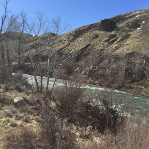 The Truckee River at the entrance to the neighborhood