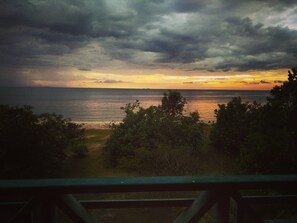 Vue sur la plage ou l’océan