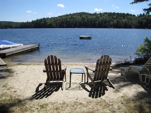 Private sandy beach!