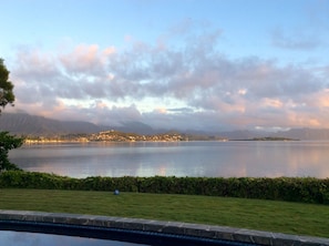 View of the bay from the pool
