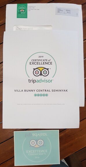 just get Certificate of Excellence TRIPADVISOR 2019 ❤❤