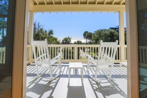 Sea Breeze Villa is an elevated Folly Beach home with ocean views.