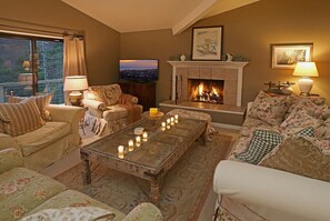 Romantic evenings in the Formal Living Room