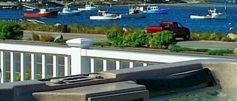 Bay side harbor view from the hot tub