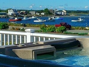 Bay side harbor view from the hot tub