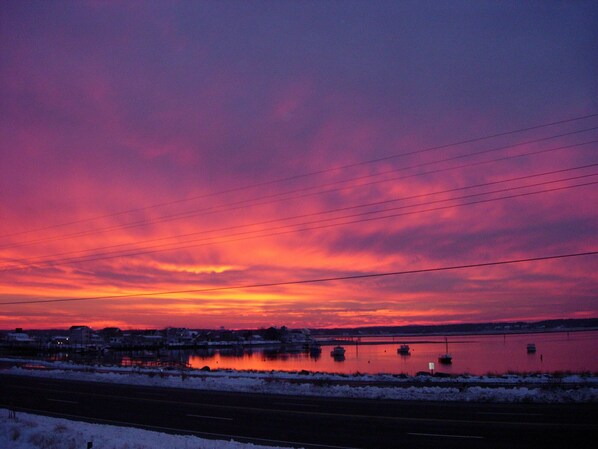 Amazing sunset views from the deck