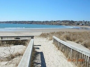 Kelley Beach: private boardwalk for BonnetShores residents (DUNES ROAD)
