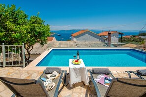 Pool and sun loungers