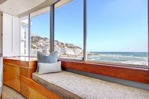 Bay windows with ocean views