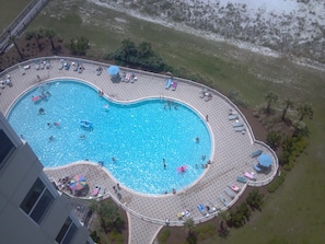View of pool is not from the unit. It is from 17D