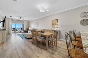 Dining table seats 6