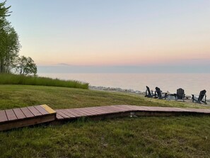 Sunset sky on our shore. Moon rises and Sunrises are amazing as well!