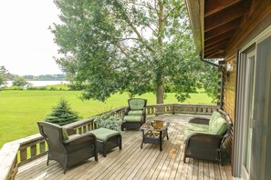 Private, wrap-around patio. Perfect for morning coffee and evening wine.