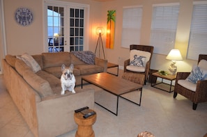 Enjoy a spacious living room area, and Edith will not be here.