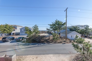 View from the Large Front Deck.  Just one House to the beach.