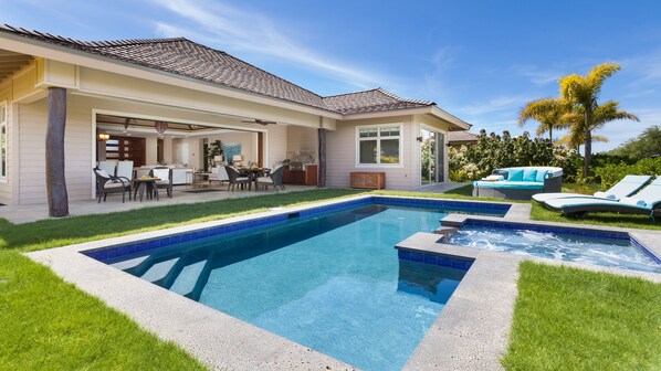 Welcome to Blue lagoon Villa enjoy stunning sunsets from your private backyard equipped with heated pool & spa