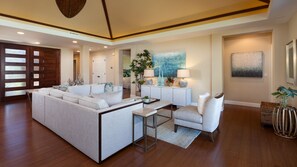 Elegant furnishings and decor throughout the home