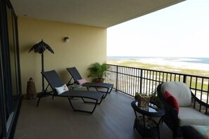 Perfect spot to lounge, listen to the surf, read a book, have a glass of wine...