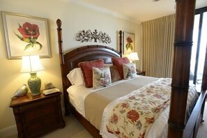 The Master Bedroom is fit for a King!