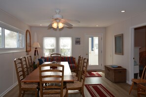 View to front door from kitchen