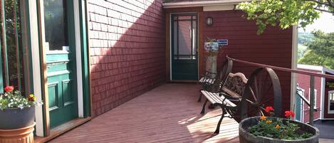 Guest room entrance from winery